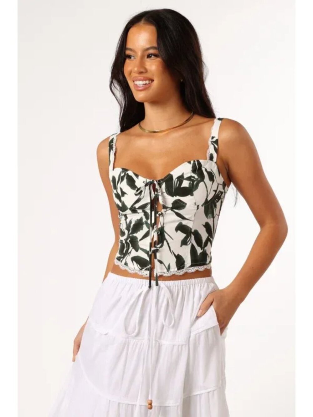 Petal & Pup Anaisa Top – Green Palm | Size M Medium